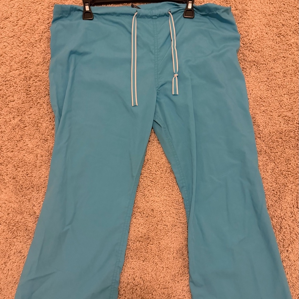 Blue Sky Scrub Drawstring Pants